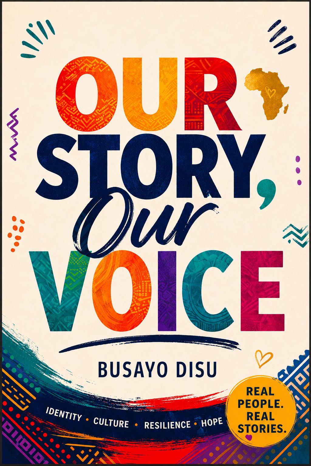 Our Story, Our Voice book cover by Busayo Disu